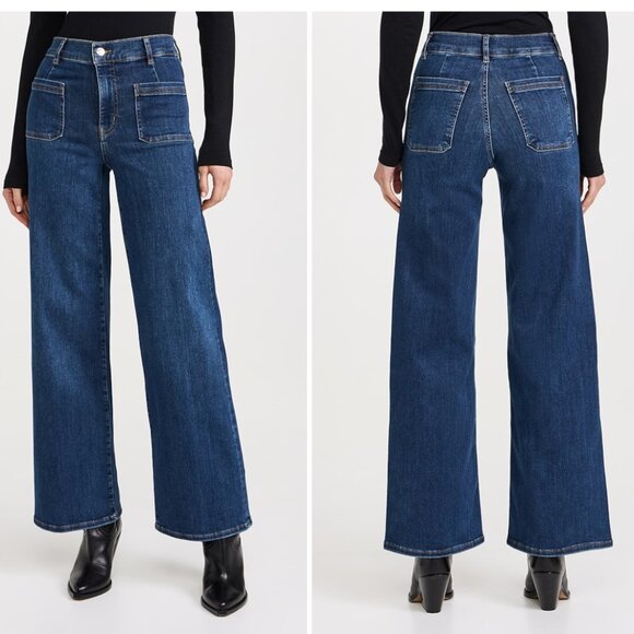 Frame Denim Denim - FRAME Le Slim Palazzo Bardot Pocket Jeans Size 25